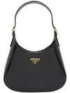 Medium Leather Shoulder Bag Black - PRADA - BALAAN 2