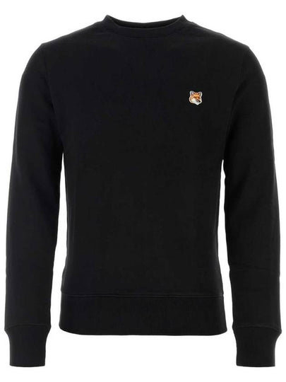 Fox Head Patch Regular Sweatshirt Black - MAISON KITSUNE - BALAAN 2