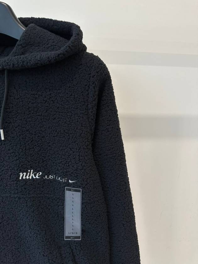 Fleece Hoodie Black - NIKE - BALAAN 4