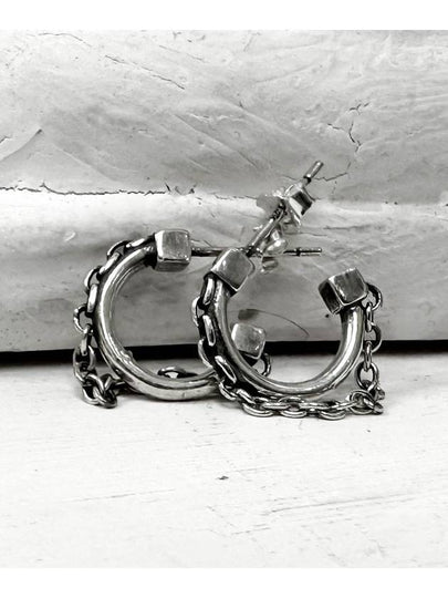 Round chain earringsSETSilver 925 - BLESSED BULLET - BALAAN 2