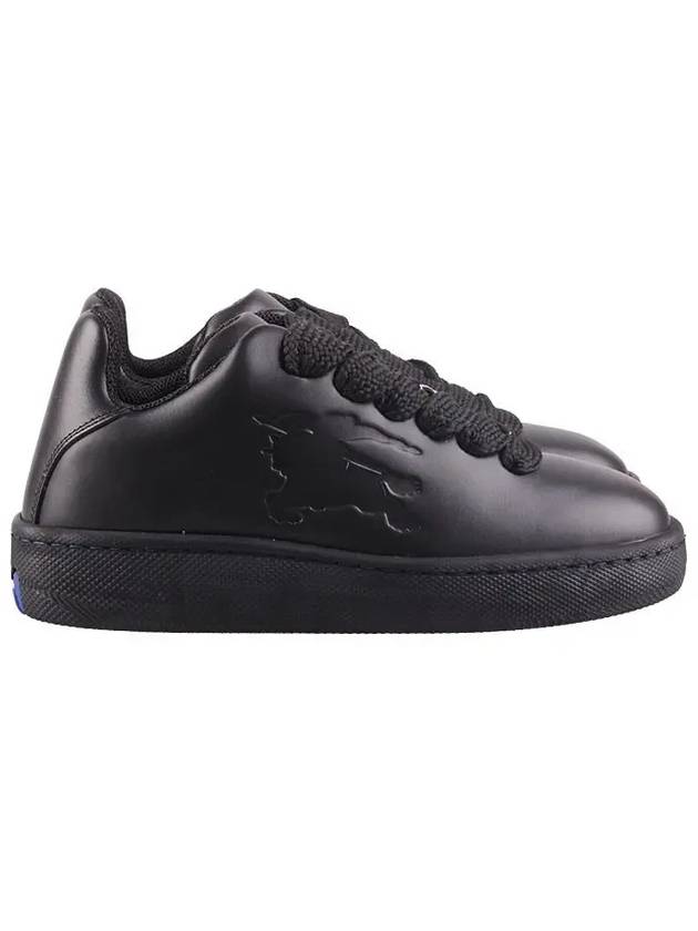 Leather Box Low-Top Sneakers Black - BURBERRY - BALAAN 3