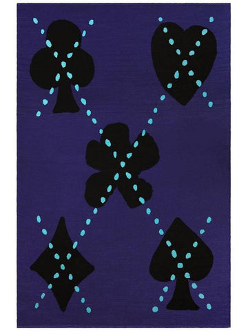 Argyle Poker Blanket Navy - UNALLOYED - BALAAN 1