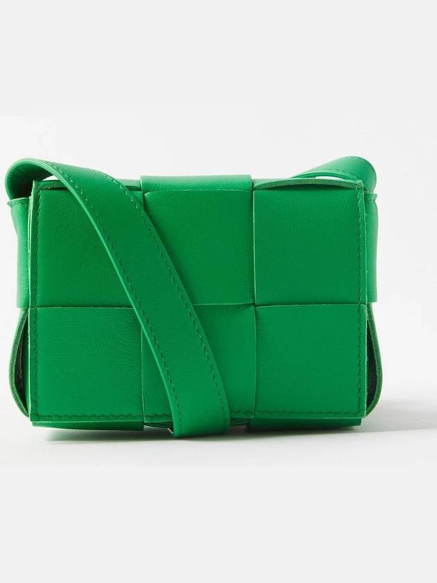 Intrecciato Cassette Small Cross Bag Green - BOTTEGA VENETA - BALAAN 3