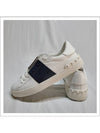 Men's Hidden Open Band Low Top Sneakers White Navy - VALENTINO - BALAAN 4