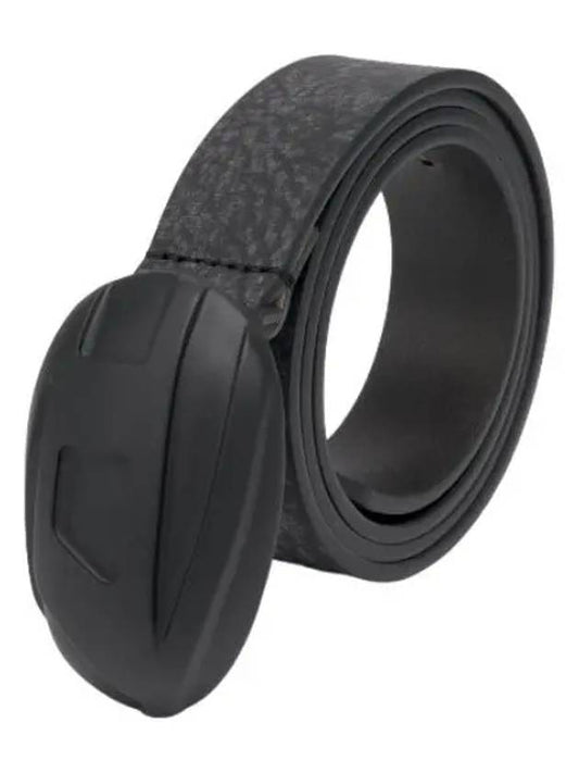 logo buckle belt black waistband - DIESEL - BALAAN 1