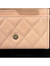 Classic caviar light beige champagne gold card wallet - CHANEL - BALAAN 5