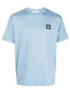 Wappen Logo Patch Short Sleeve T-Shirt Blue - STONE ISLAND - BALAAN 2