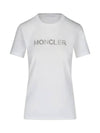 12th Anniversary Strass Logo TShirt 8C771 10 V8058 001 - MONCLER - BALAAN 1