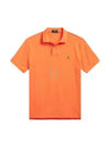 Embroidered Green Pony Slim Fit Polo Shirt Orange - POLO RALPH LAUREN - BALAAN 2