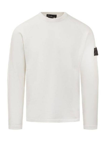 Wappen Patch Crew Neck Knit Top Ivory - STONE ISLAND - BALAAN 2