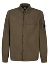 Tylon L Button Long Sleeve Shirt Green - CP COMPANY - BALAAN 1