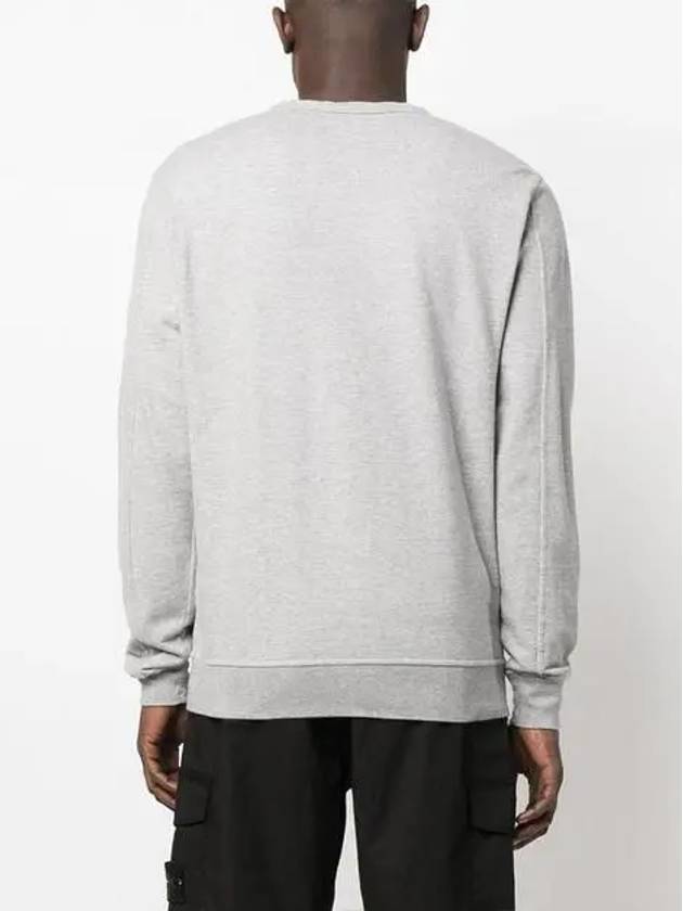 Light Fleece Sweatshirt Grey Melange - CP COMPANY - BALAAN 5