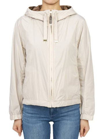 Esportb Hooded Double-Sided Windbreaker Ivory - MAX MARA - BALAAN 1