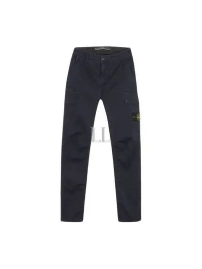 Men's Wappen Patch Cargo Straight Pants Navy - STONE ISLAND - BALAAN 2