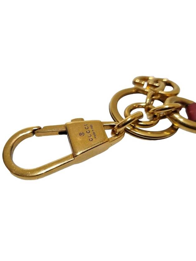 Women s 727656 Gold GG Logo Letter Keychain Key Holder - GUCCI - BALAAN 7