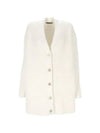 Cashmere Blend Long Cardigan White - FABIANA FILIPPI - BALAAN 2