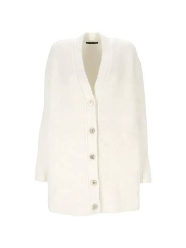 Cashmere Blend Long Cardigan White - FABIANA FILIPPI - BALAAN 2