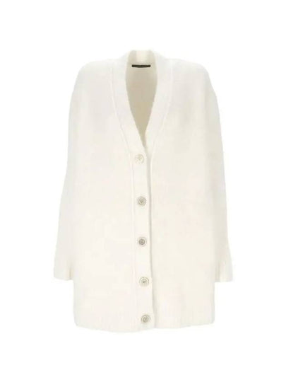 Cashmere Blend Long Cardigan White - FABIANA FILIPPI - BALAAN 2