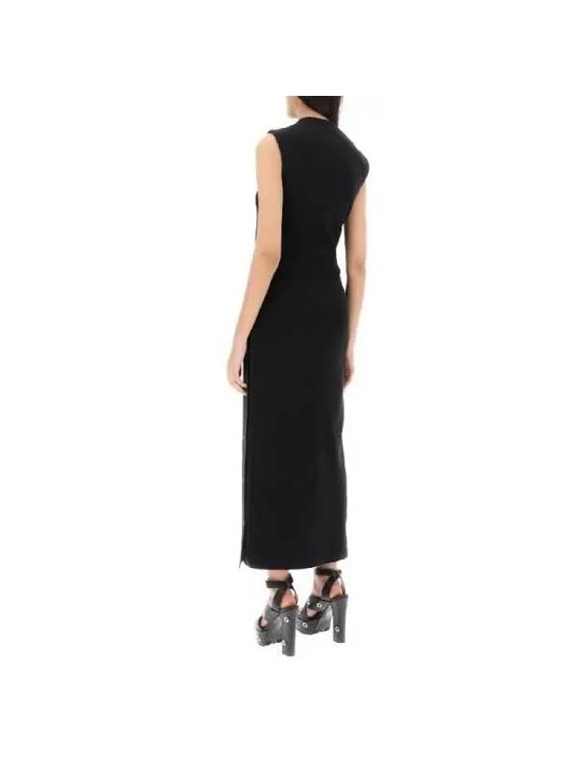 Y PROJECT Staff button detail sleeveless dress WDRESS109S24F366 BLACK - Y/PROJECT - BALAAN 4