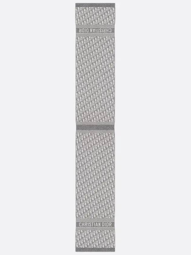 Oblique Cashmere Muffler Grey - DIOR - BALAAN 3