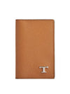 Logo decorated two fold wallet XAMTSYFA200RTV - TOD'S - BALAAN 1