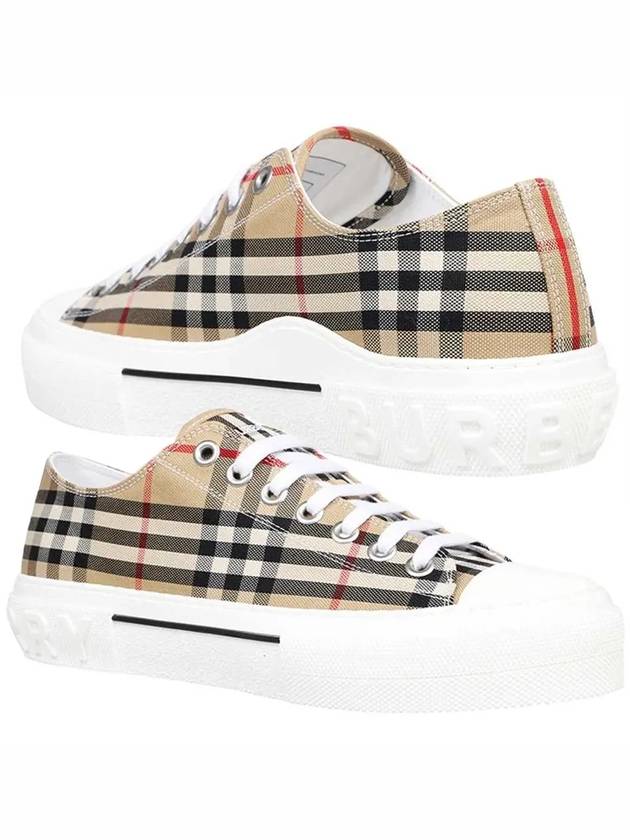 Vintage Check Cotton Sneakers Archive Beige - BURBERRY - BALAAN 2