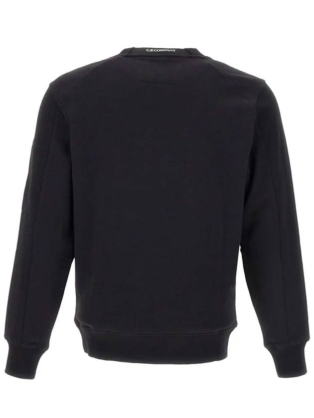 Diagonal Raised Fleece Sweatshirt Black - CP COMPANY - BALAAN 4