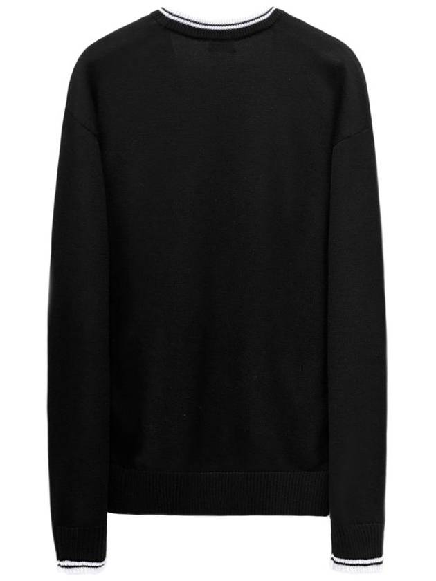 Triomphe V-neck Knit Top Black - CELINE - BALAAN 3