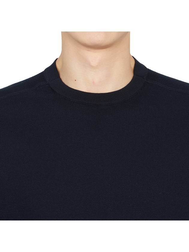 Cotton Knit Top Navy - CP COMPANY - BALAAN 7