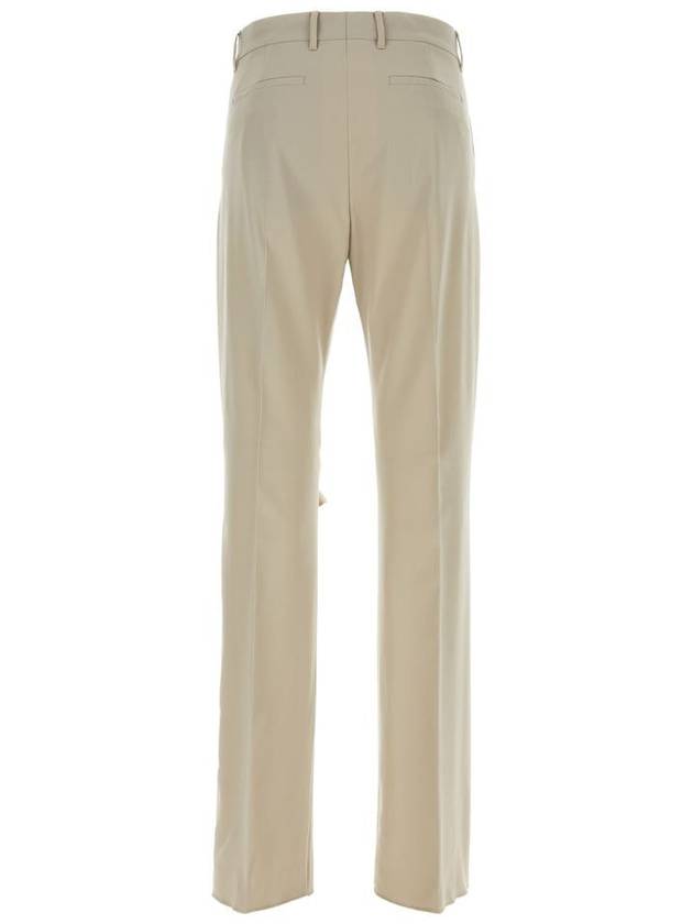 SS23 Stone tailored trousers with wear BM518J14NX MGIV 099 - GIVENCHY - BALAAN 3