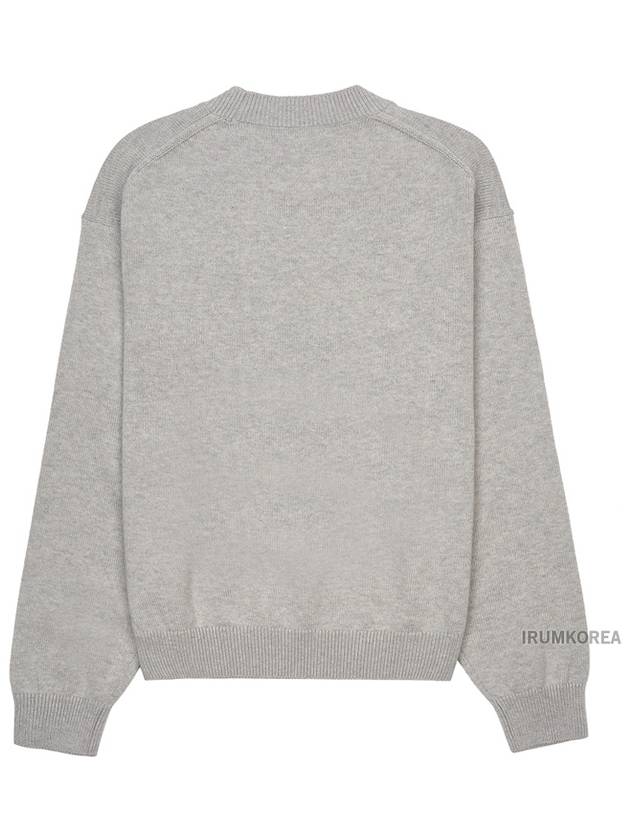 Women's Tiger Academy Wool Knit Top Pale Grey - KENZO - BALAAN 3