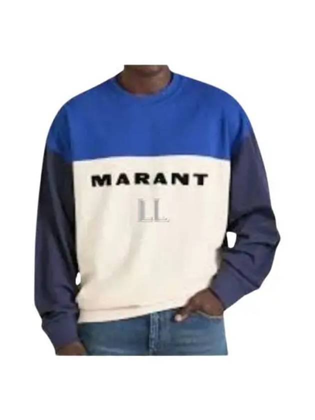 Aftone Logo Sweatshirt Blue - ISABEL MARANT - BALAAN 2