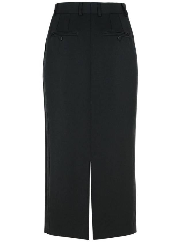 Long Yuet Tuxedo Style Pencil Skirt Black - DOLCE&GABBANA - BALAAN 4