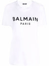 Logo Print Short Sleeve T-Shirt White - BALMAIN - BALAAN 2
