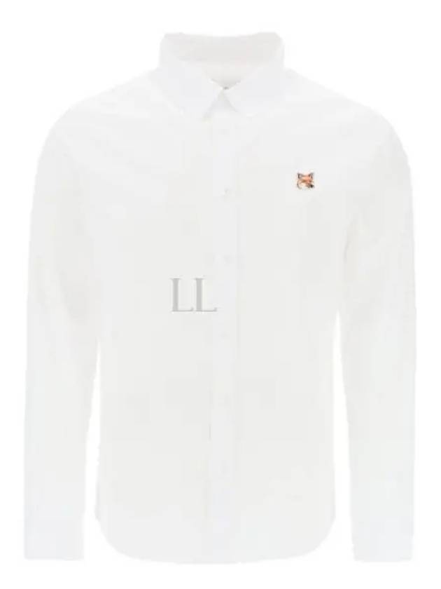 Fox Head Long Sleeve Shirt White - MAISON KITSUNE - BALAAN 2