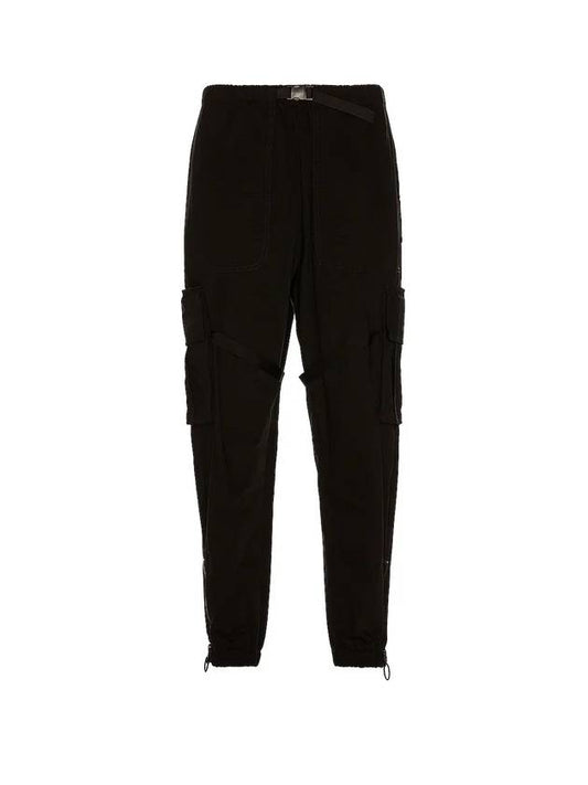 Arrow Cotton Cargo Pants Black - OFF WHITE - BALAAN 1