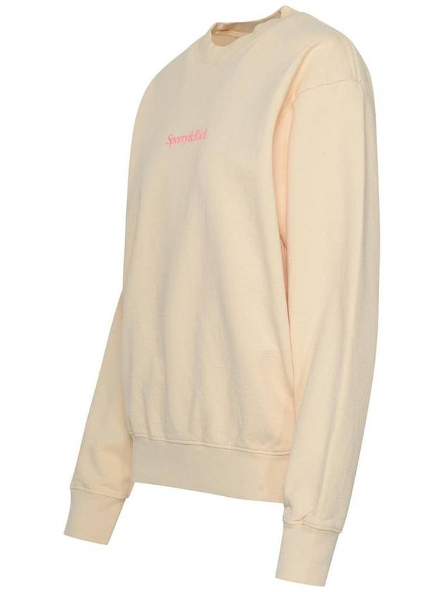 Sporty & Rich Cream Cotton Sweatshirt - SPORTY & RICH - BALAAN 2