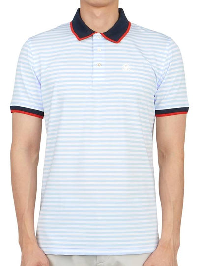 MS23K002 MS23K002 logo embroidered striped polo shirt - G/FORE - BALAAN 2