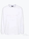 Logo Print Cotton Sweatshirt White - STONE ISLAND - BALAAN 2