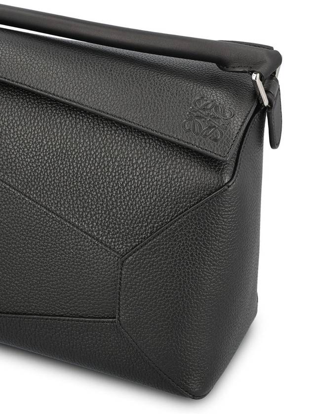 Large Puzzle Calfskin Cross Bag Black - LOEWE - BALAAN 5