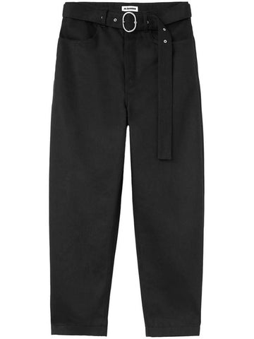 Jil Sander Trousers Black - JIL SANDER - BALAAN 1