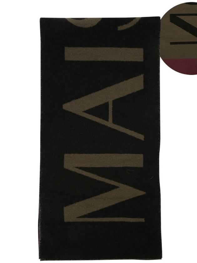 Common jacquard wine series black scarf JU06244WA0007 WLB - MAISON KITSUNE - BALAAN 2