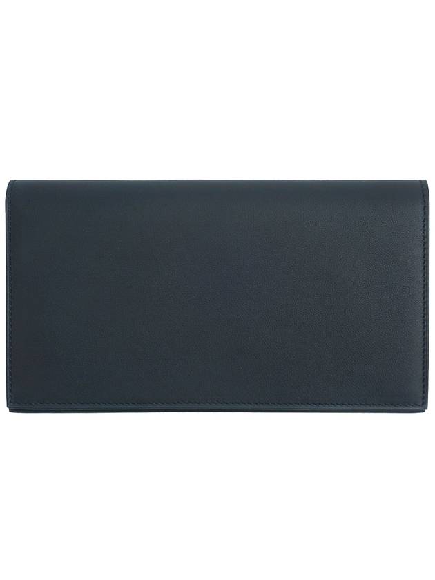 Long wallet silk black swift - HERMES - BALAAN 3