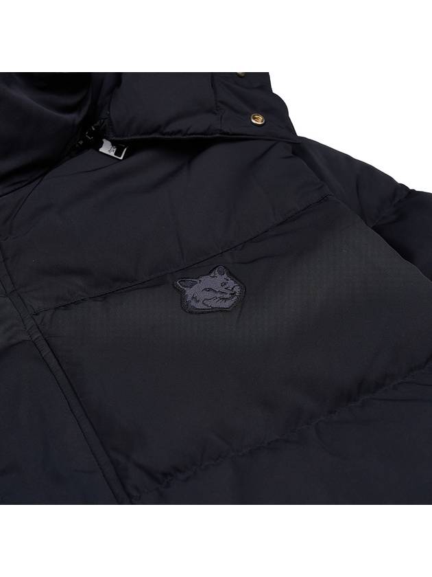 Puffer Bold Fox Head Patch Nylon Hood Padding Black - MAISON KITSUNE - BALAAN 7