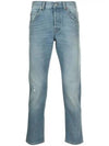 tapered eco bleach denim jeans - GUCCI - BALAAN.