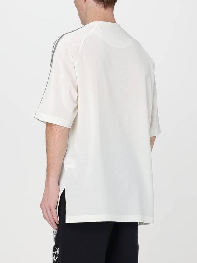 3 Stripe Short Sleeve T-Shirt Off White - Y-3 - BALAAN 4