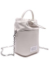 5AC Number Logo Texture Leather Bucket Bag Grey - MAISON MARGIELA - BALAAN 4