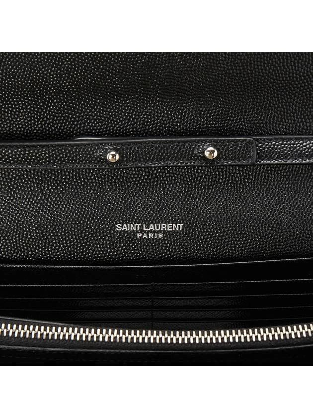 Matelasse Monogram Chain Cross Bag Black - SAINT LAURENT - BALAAN 10