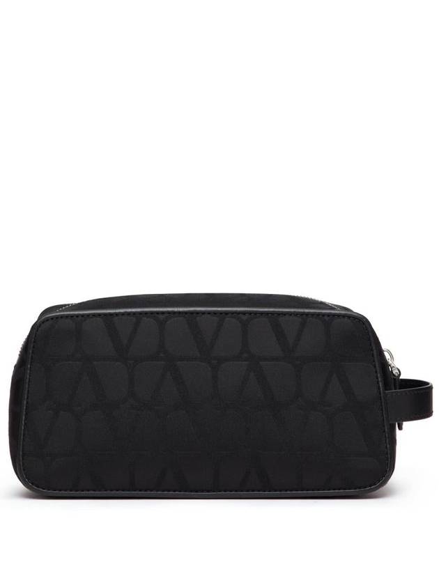 Toile Iconographe Pouch Bag Black - VALENTINO - BALAAN 4