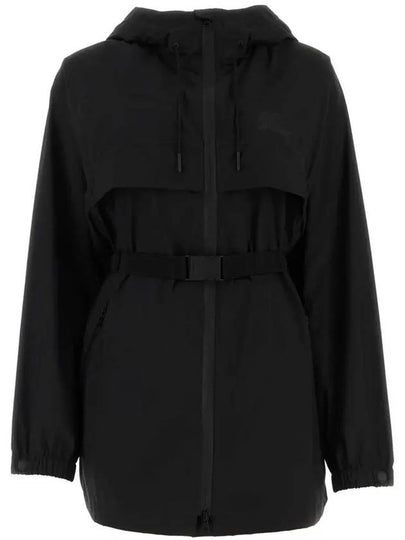 EKD Print Belted Lightweight Short Parka Black - BURBERRY - BALAAN 2